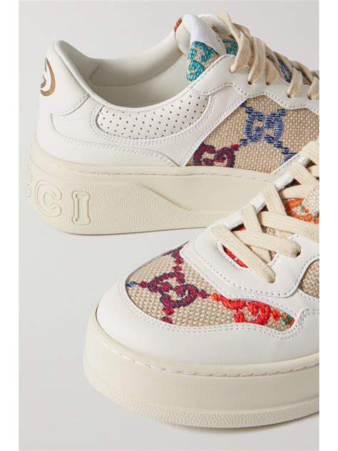 scarpe gucci pelle e tela|Sneaker Firmate Donna: Sneaker di Lusso .